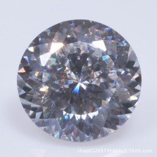 Wuzhou manufacturers wholesale round eight-heart eight-arrow moissanite gray moissanite blue green pink Moisan bare stone