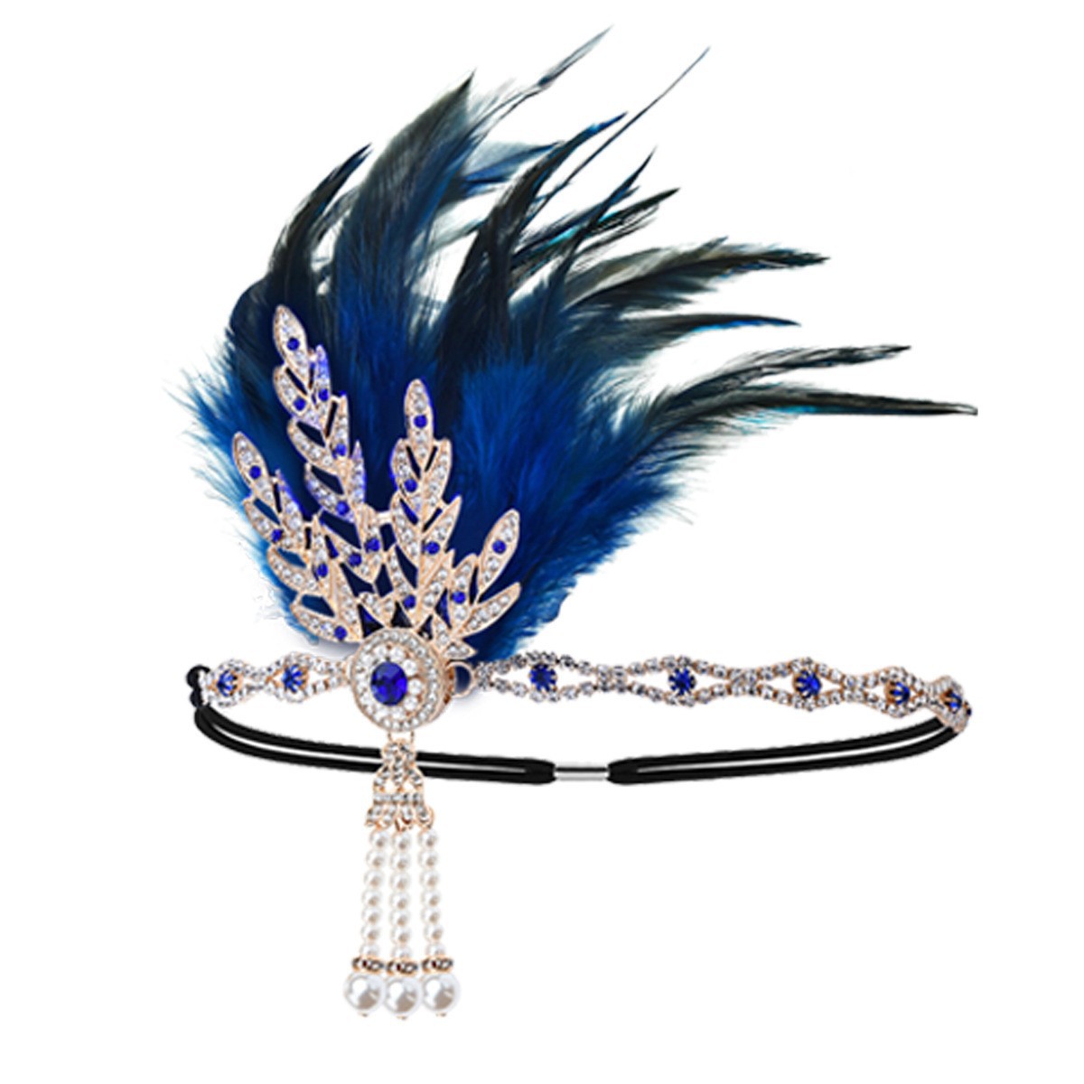 亚马逊爆款 1920s年代舞会派对现货盖茨比贵妇珍珠项链耳环手链