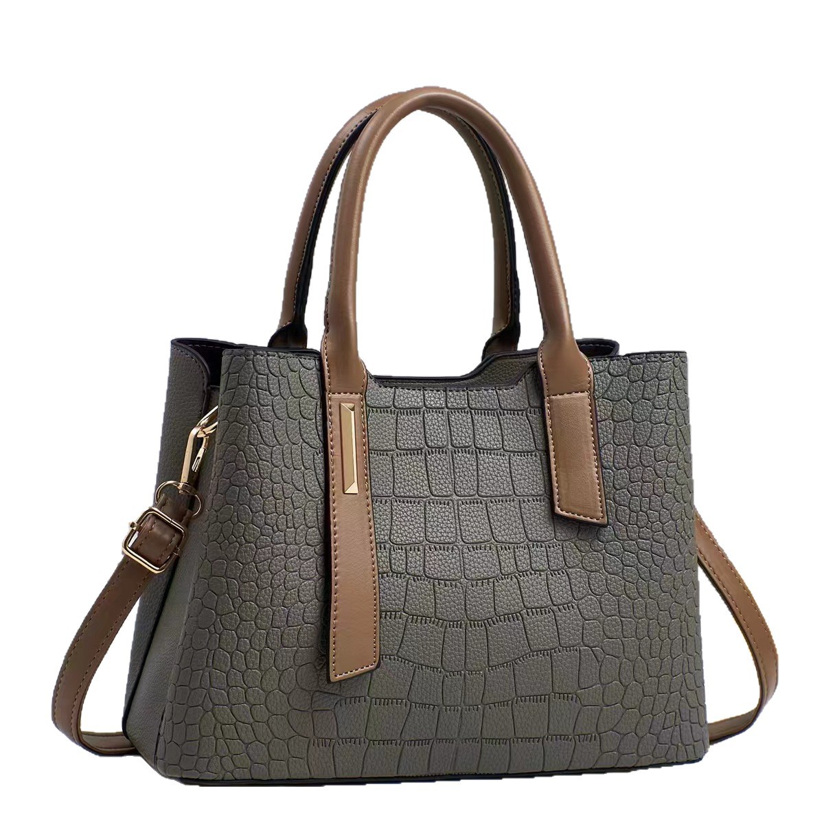 Bolso de mujer de moda bolso con patrón de cocodrilo 2025 nuevo bolso de mensajero bolso de hombro simple y versátil
