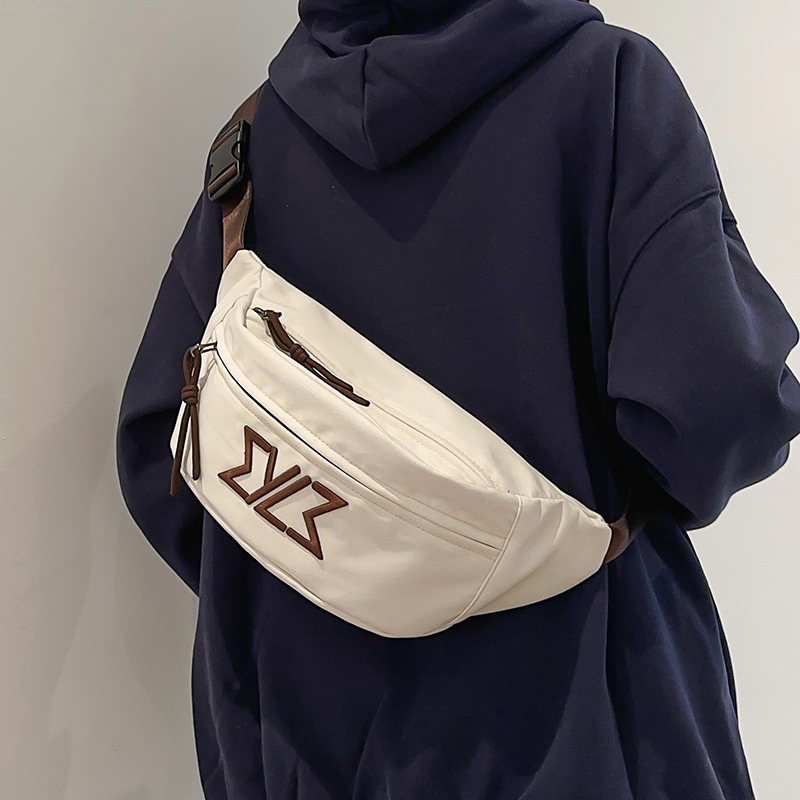 Chest Bag Men's Ins Trendy Brand Crossbody Bag Boys Casual Waist Bag Shoulder Bag Women's New Sports Men's Small Shoulder Bag