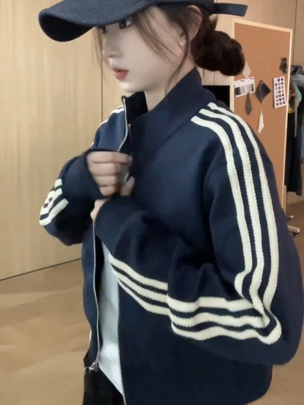 短款棒球服外套女2025秋季新款小个子休闲百搭夹克开衫上衣潮|undefined
