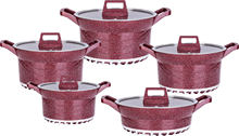 10 Piece McRib Aluminum Stock Pot Cookware Set羳l