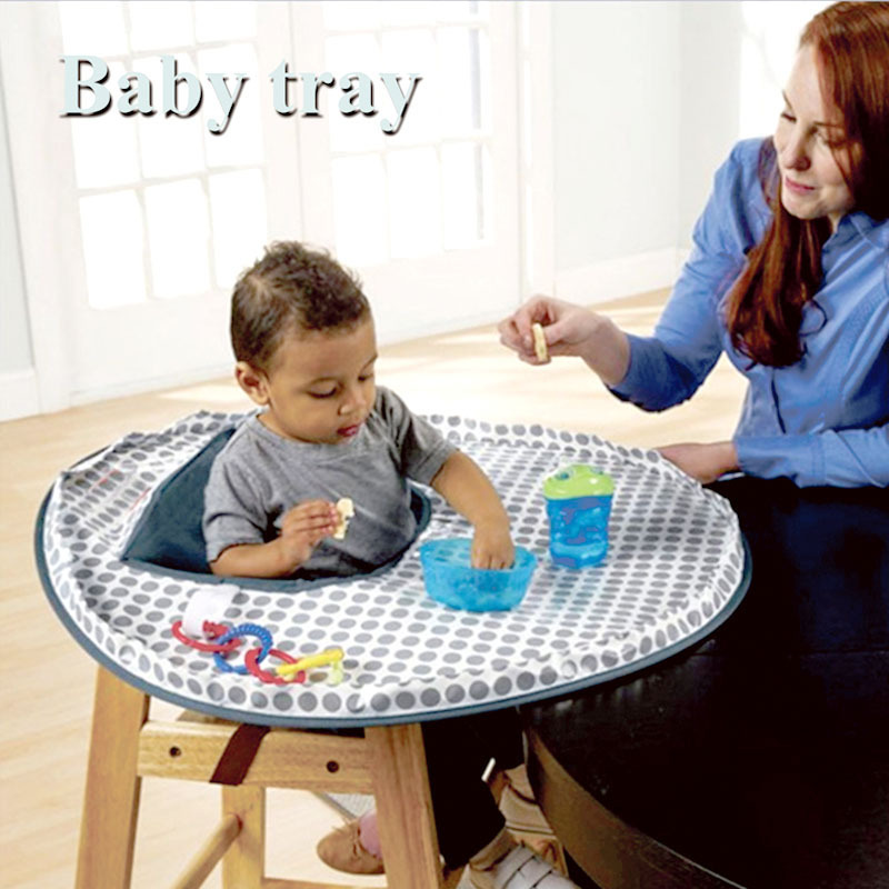 Baby Feeding Tray Tray Auxiliary Tool Seat Cushion Fabric Prevent Baby from Lossing Food Tray