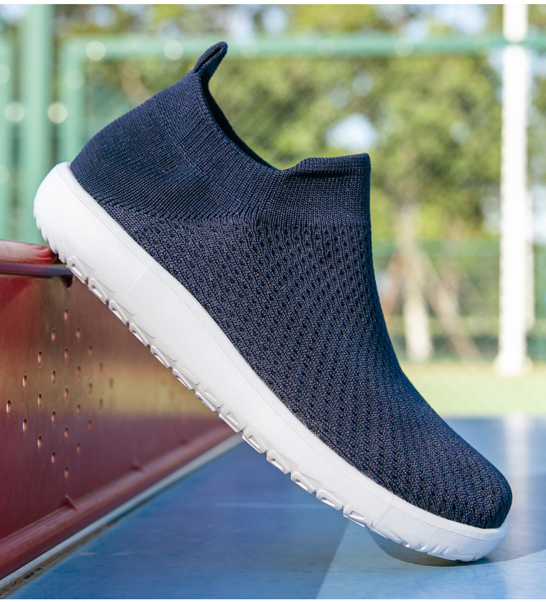 Cross-border Wide-toe Sock Barefoot Large Size M's Walking Shoes, Foreign Trade Lightweight Slip-on Casual Shoes For_vogvips.com