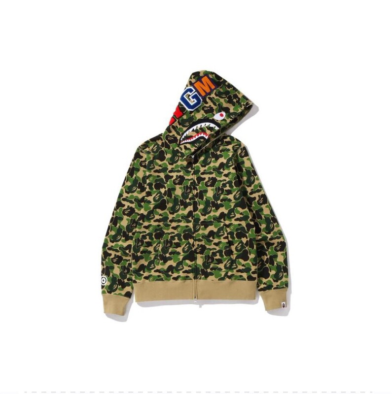 Trendy Brand Bape Shark Head Versatile Multi-Color Classic Single-Hooded Ape Head Casual Cotton Sweatshirt in Stock