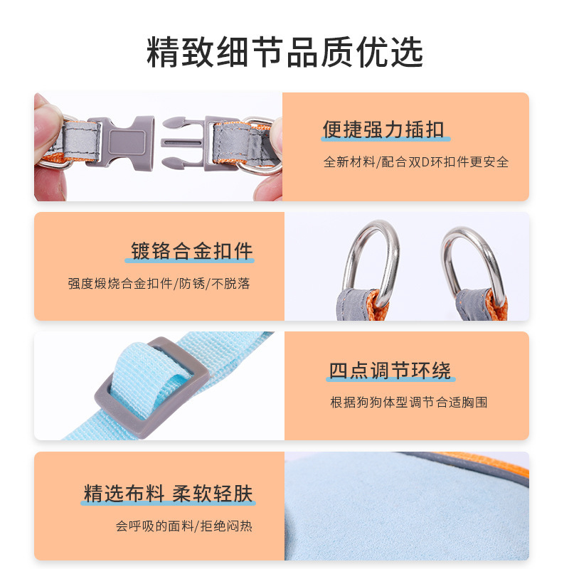Chaleco correa de perro pequeño oso de peluche Bomei correa de pecho cachorro perro correa de perro Cadena de perro