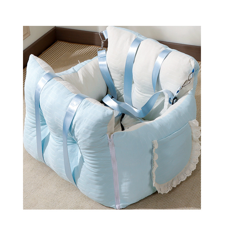 Almohadilla para mascotas de coche de seda de hielo caliente de verano, nido de coche, asiento de coche para perro, alfombra para coche, nido de gato