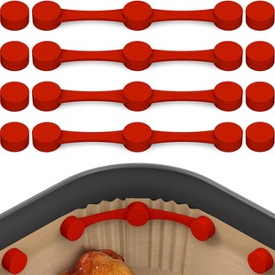 Cross-Border High Temperature Resistant Silicone Magnet Buckle Portable Air Fryer Magnet Clip Fixed Air Fryer Parchment Paper Lining