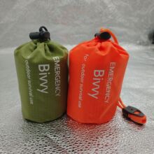 户外PE铝膜橙色急救睡袋简易防寒救灾应急保暖睡袋收纳亚马逊货源