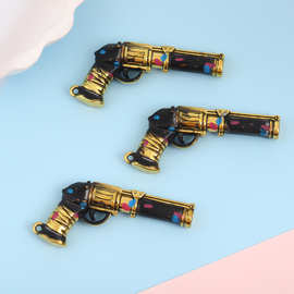 珐琅彩迷你仿真枪合金模型无畏契约周边神射奥术金克斯钥匙扣配件