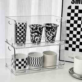 杯架收纳置物架家用茶杯水杯咖啡储物架子亚克力桌面杯子收纳盒