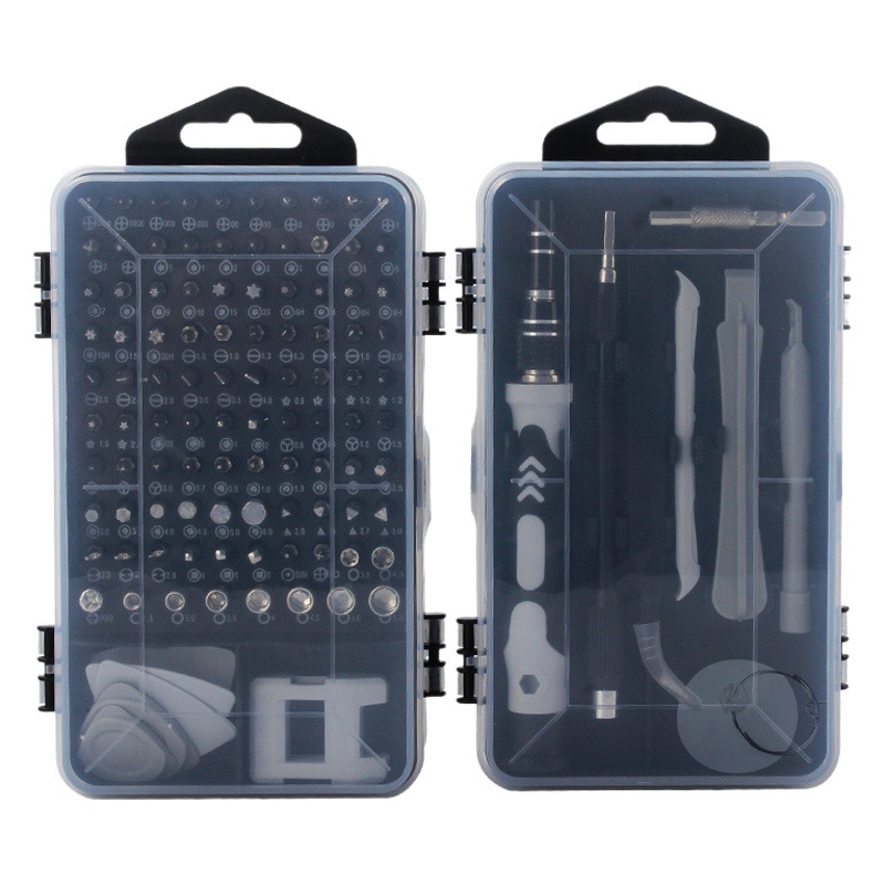 115-en-un juego de destornillador multifuncional Cruz hogar destornillador reparación teléfono móvil regalo combinación Caja de Herramientas