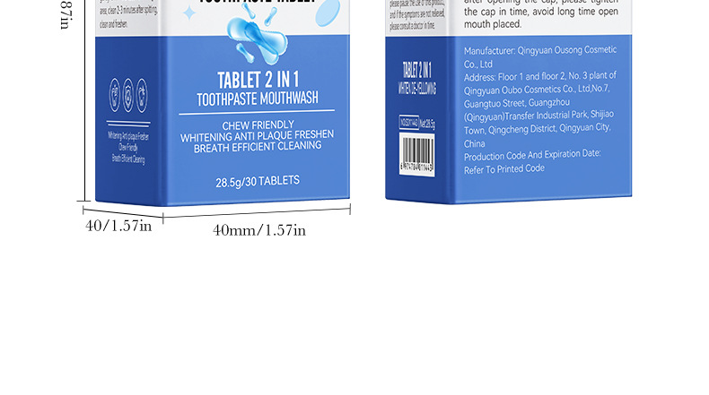 55g Weight Oral Care Products, Solid Toothpaste Personal Care Type Plastic Material Tooth stain removal Function Vocabulary Words/Name, Fruit, teeth Pattern Modern Style Style Oral Care Products Solid Toothpaste Tooth Stain Removal Vocabulary Words/Name Fruit Teeth Personal Care Bath & Shower 24