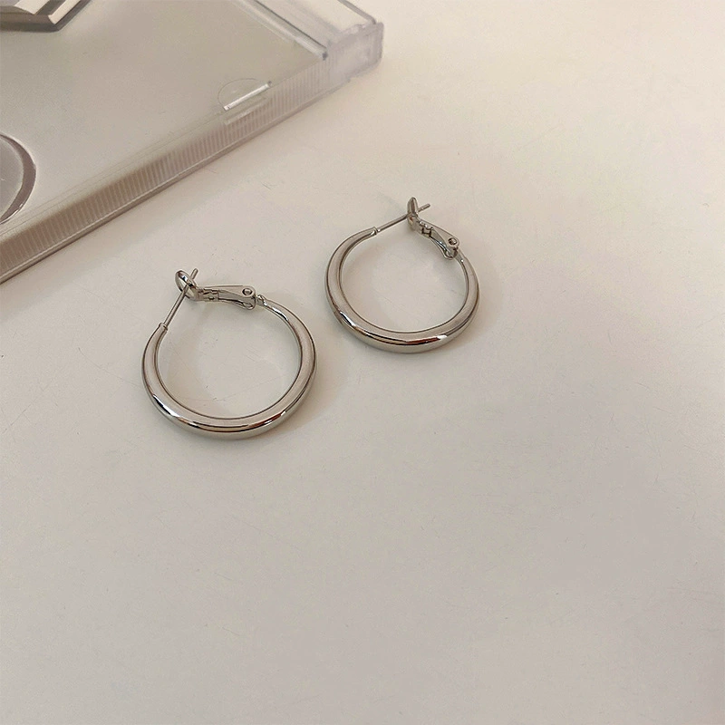 Earrings silver‑needle, simple elegant designs, lightweight, multiple styles and colors