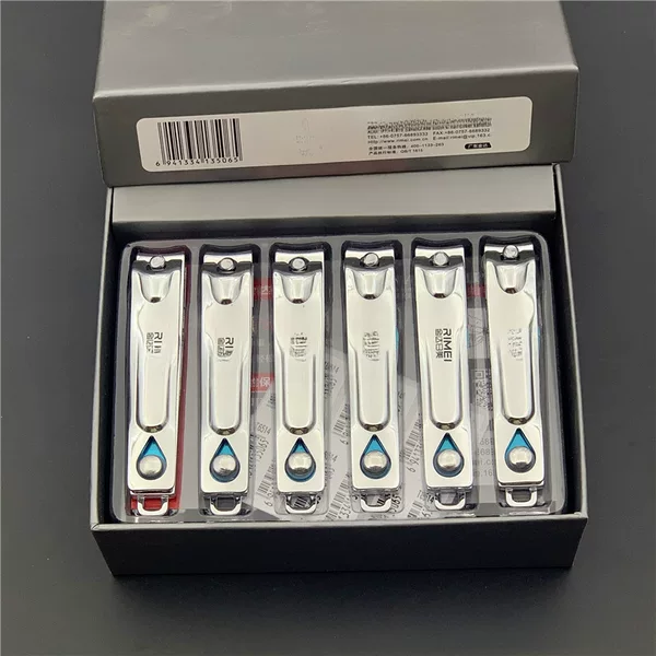 Jinda rimei new large 6514 stainless steel alloy 6512 household manicure scissors flat boxed nail clippers