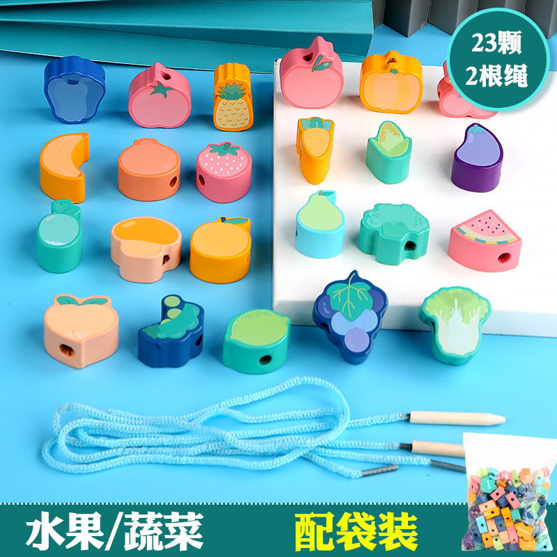 儿童早教玩具蒙氏0-3岁教具绕珠串珠积木套柱奥尔夫益智手敲琴|undefined