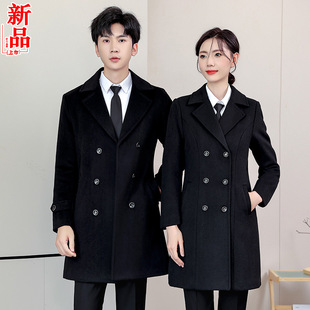 Men's and Women's Business Wear Wool Coat Coat Coat Civil Servants Bank Hotel Front Desk Attendant Work Clothes