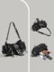 Locomotive Punk Rivet Belt Bag Locomotive Style Shoulder Underarm Bag Cross-border European and American Retro Bag Women's Crossbody Bag Trendy