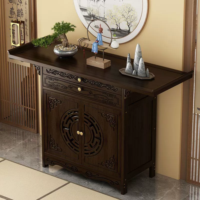 Современный минималистичный алтарный стол в китайском стиле для домашнего использования, подходит для входа, длинной скамейки, стола для благовоний, стола для поклонения Гуаньинь, фабрики по украшению дома.