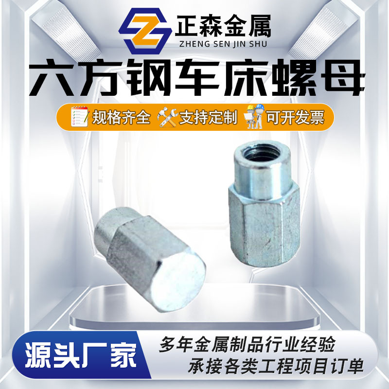 正森 六方钢车床螺母 冷镦异形件机加工 来图来样可制做