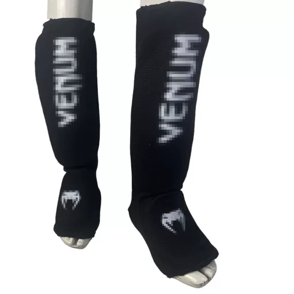 Knitted Cotton Leg Guards for Adults and Children Mma Fighting Protective Shin and Instep Guards Unisex Fighting Training Leg Guards