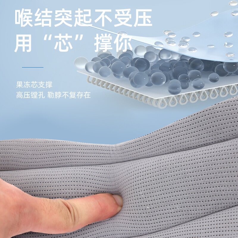 新款脖套颈托办公室前倾防低头家用透气围脖套可调节支撑护颈|undefined