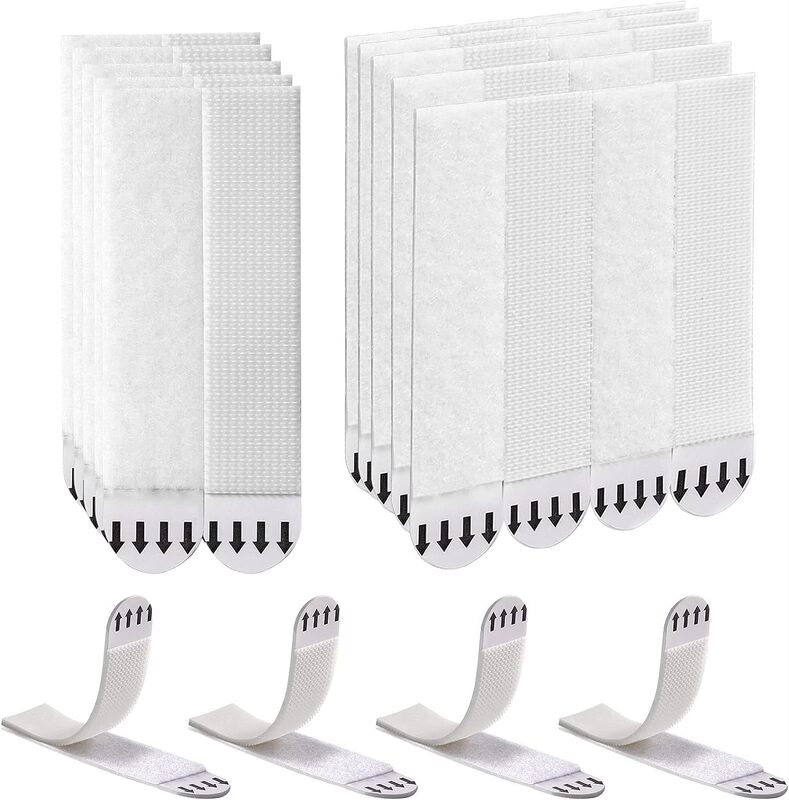 Cross-border 20 pairs photo frame hanging strip heavy-duty paste removable hook and loop strap Velcro for frame hanging