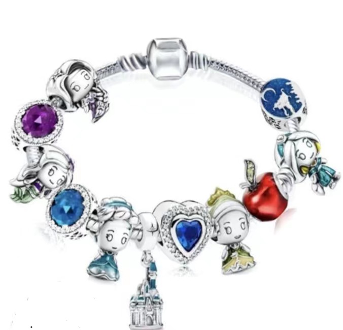 Panjia Diy de dibujos animados con cuentas encanto pulsera transfronteriza suministro directo de fábrica al por mayor Mickey Mouse pulsera