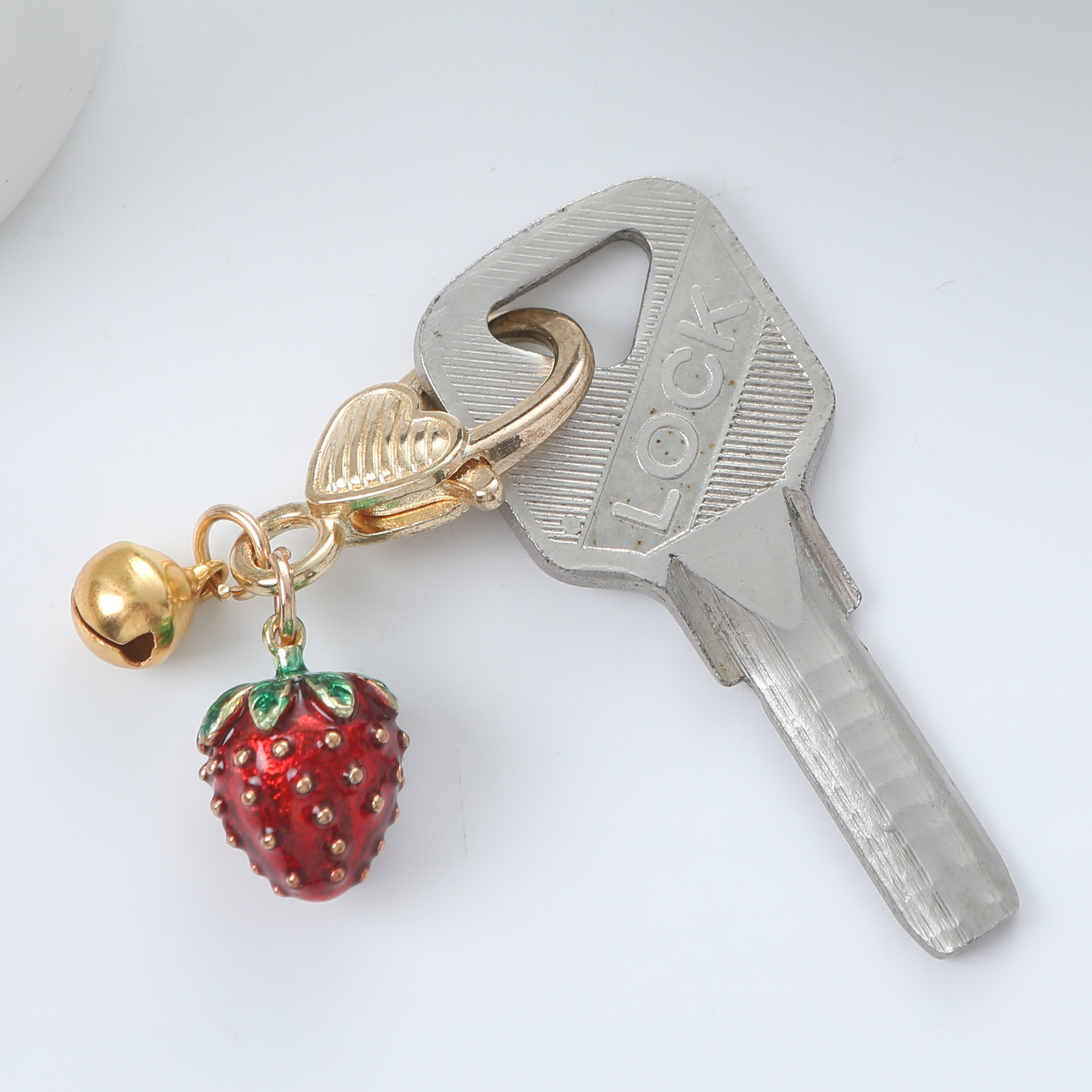 1 Piece Quantity Daily, Party Occasion Metal Material Cartoon Style Fruit Metal Unisex Bag Pendant Keychain
