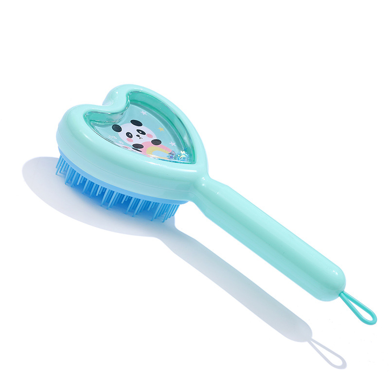 Nuevo amor simple pequeño peine Quicksand lentejuelas ABS peluquería peine masaje peine en stock