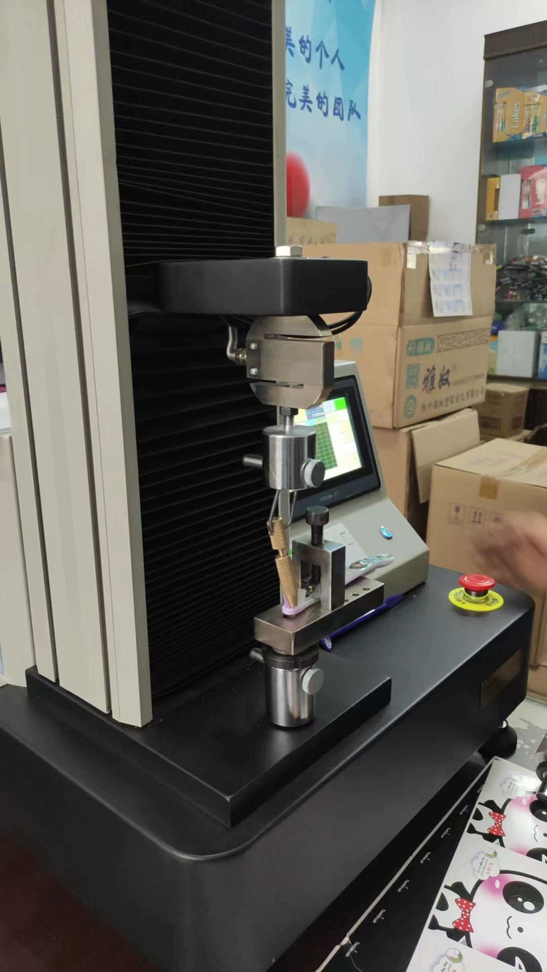 Одноцилиндрная цифровая резиновая машина для испытания на растяжение/одноцилиндрная пластиковая машина для испытания на растяжение