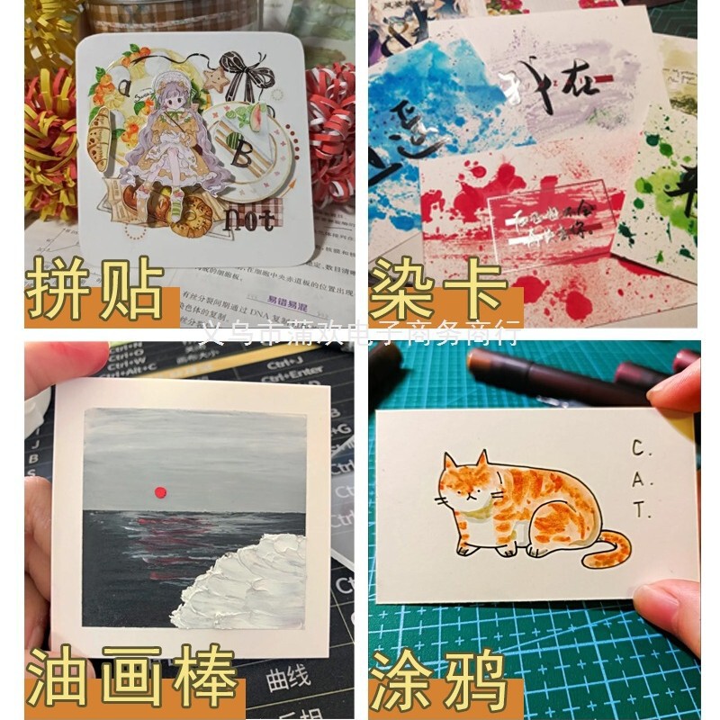 硬質の空白のカードの白いカードの紙の絵画の子供の口は英語の単語のカードを計算します。|undefined