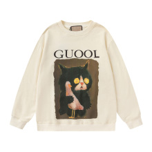 潮流前线 G家秋冬跨境潮牌正确版明星款长袖印花圆领卫衣奢潮驴家