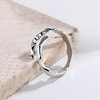 Ring, South Korean goods suitable for men and women, internet celebrity, silver 925 sample