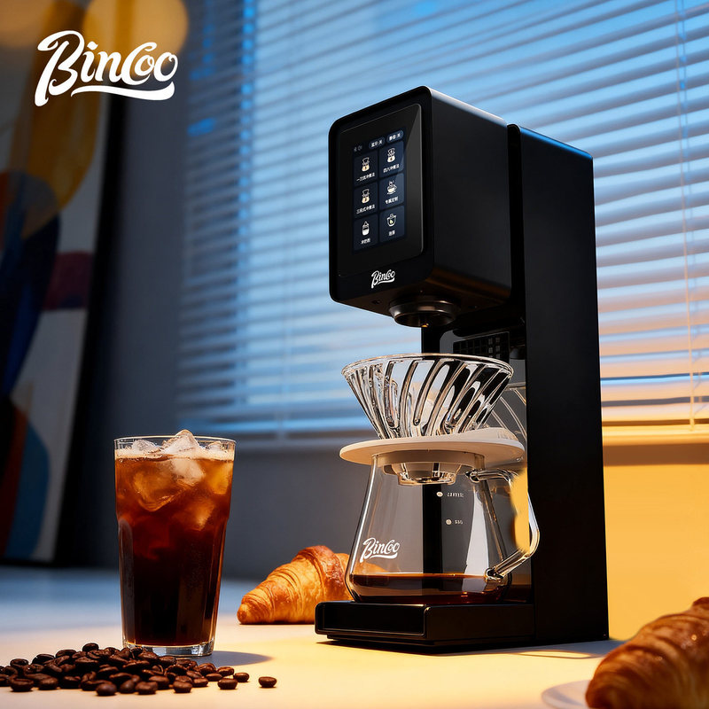 Bincoo Composer Po01 Manual Automatic Coffee Maker for Home Use, Quick Brewing, Drip Filter Coffee Appliance