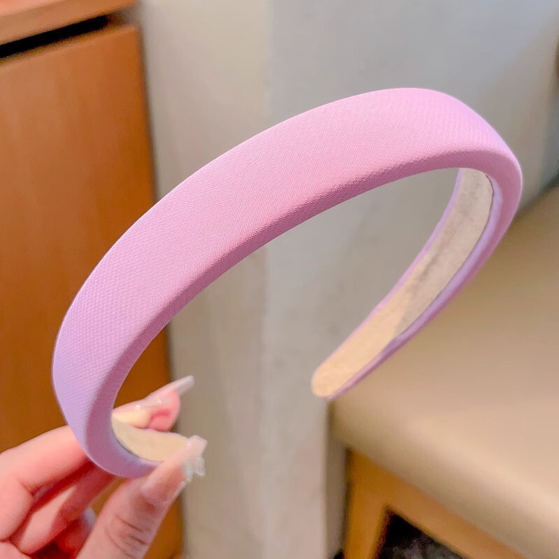 高颅顶宽边发箍女高级感百搭压发秋冬头箍时尚气质海绵发捆发卡|undefined