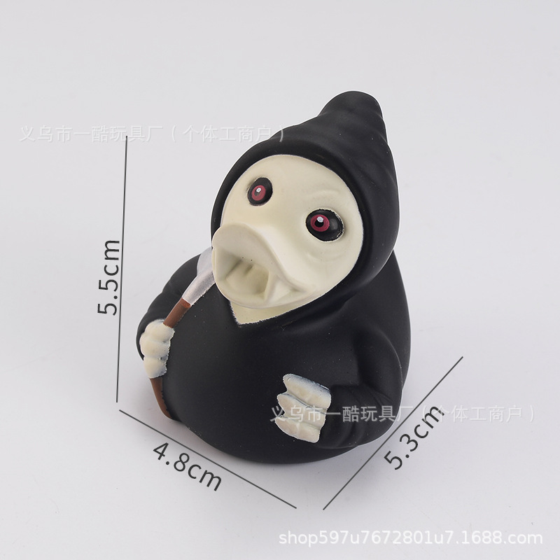 国境を越えた工場の新しいハロウィーンアヒルのバスルームおもちゃ減圧ビニールアヒル人形子供用おもちゃ|undefined