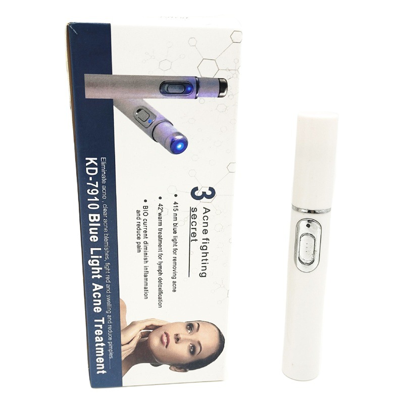 Blue light acne pen KD-7910 eye massage instrument pouch black eye eye massage stick eye beauty instrument blue light