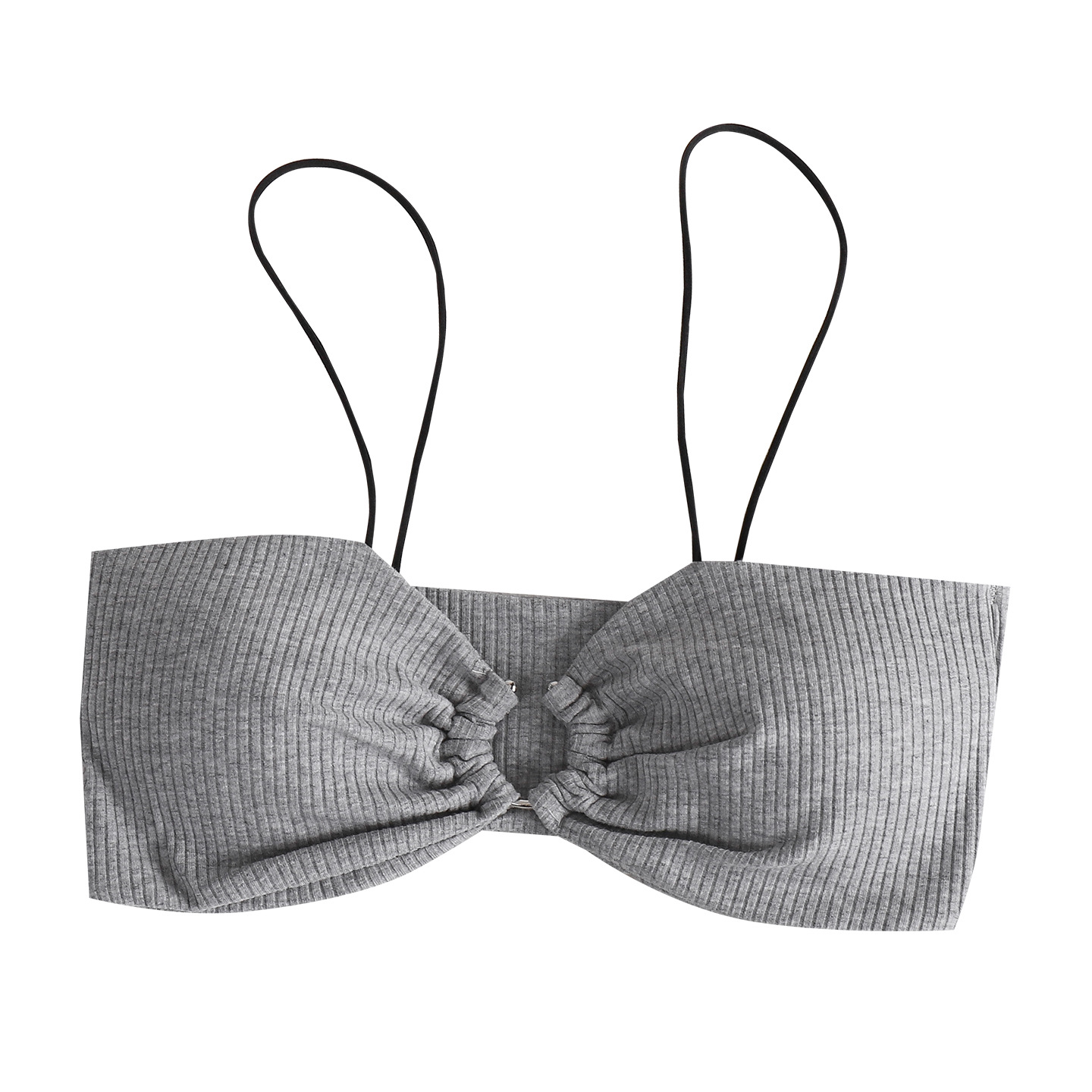 Pequeño pecho ropa interior bucle hueco hermosa espalda delgada hombro cabga hermosa espalda ropa interior sin marcas sin anillo de acero chaleco inferior tipo ropa interior