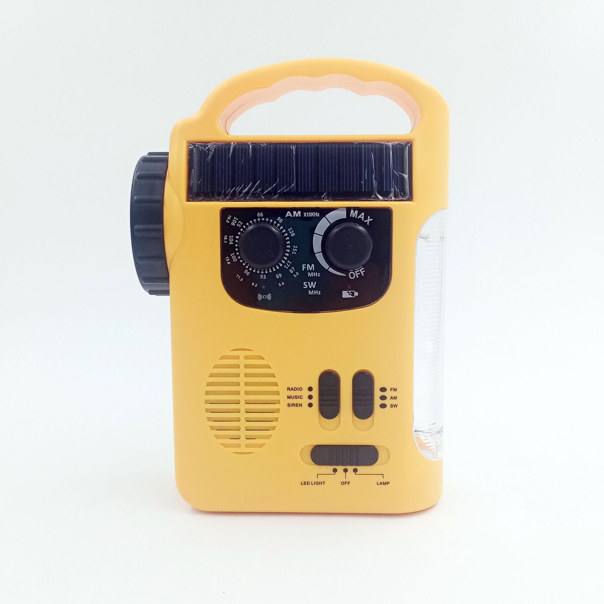 Radio de generación de energía de manivela al por mayor transfronteriza, carga solar, prevención de desastres de emergencia multifuncional, preparación para el combate portátil al aire libre