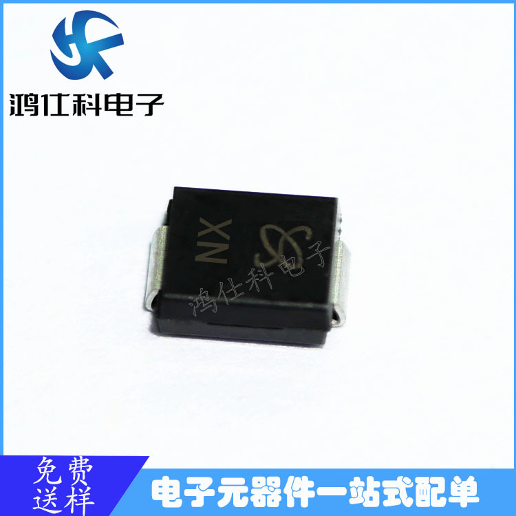 TVS瞬变双向二极管SMBJ90CA 丝印NX 贴片二极管SMB封装DO-214AA