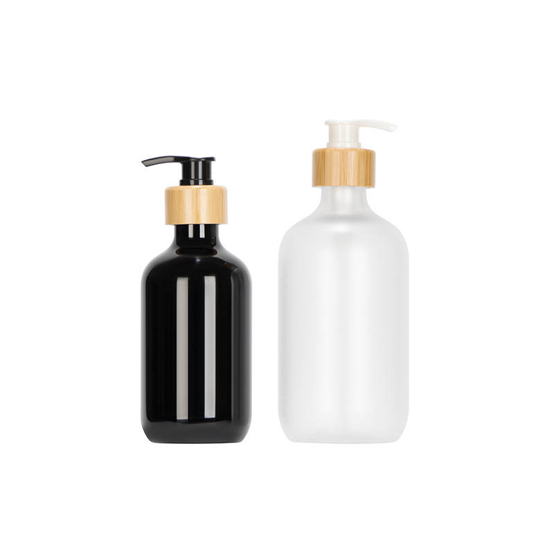 500ml botella de loción de cuello alto botella de champú botella de gel de ducha tipo de prensa cosmética sub-botella esmerilado PET