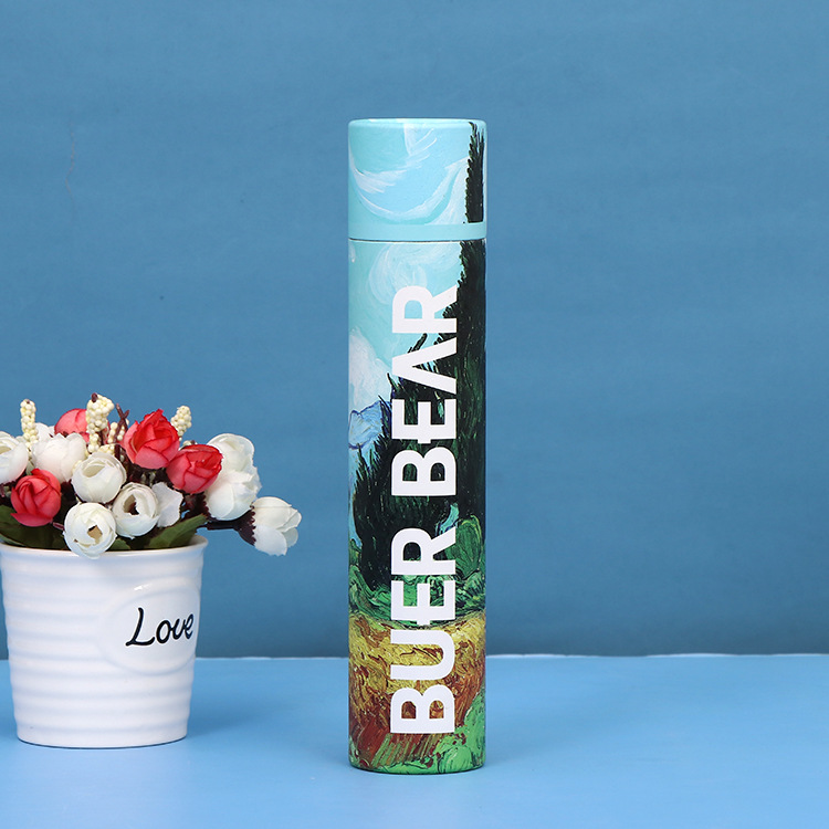 纸罐制作保温杯食品茶叶包装纸管牛皮纸化妆品纸筒筒创意包装