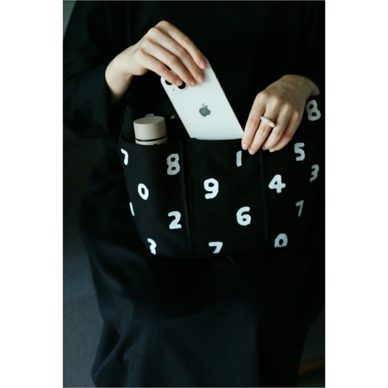 Japonés nuevo bolso digital casual todo partido bolsa de moda simple bolsa de lona bolso portátil para salir