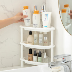 Home Mini Plastic Bathroom Rack Desktop Cosmetic Mask Storage Rack Bathroom Rack Free of Punch