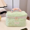 Organizer bag for traveling, handheld capacious linen bag, cute box