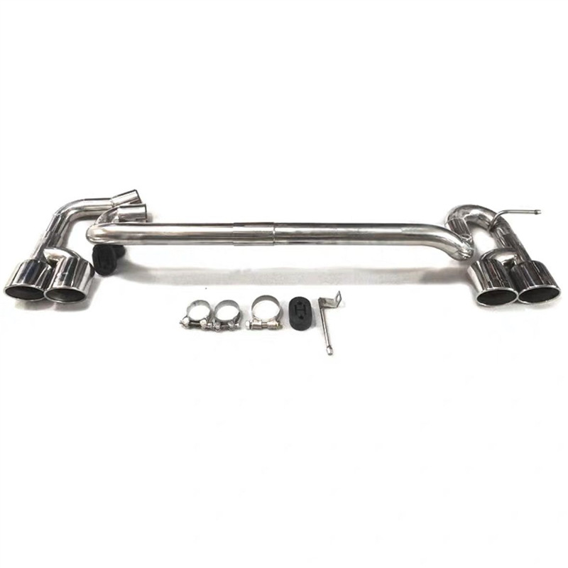 Audi A3A4 modificado cuatro labios traseros de doble salida tubo de escape silencioso sin soldadura garganta de escape de doble salida especial