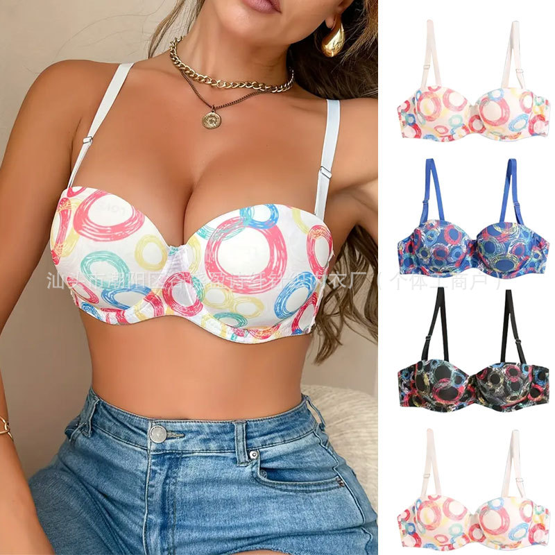 European and American Cross-Border Exclusive Sexy Thin Push-Up Anti-Sagging Adjustable Women's Popular Bra in Stock