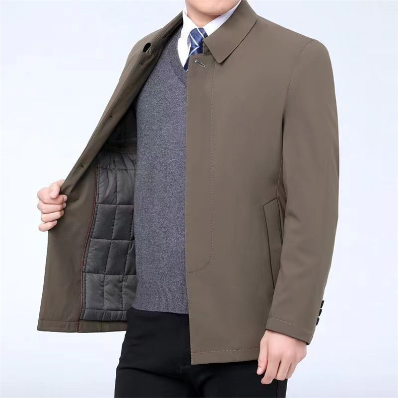 Dark khaki buttons with cotton