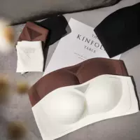 Высокая-конец нижнее белье Женская без бретелек Плечо-подвергается Нескользящая Анти-бег светостойкий небольшой груди Gap Non-marking бюстгальтер голый стиль
